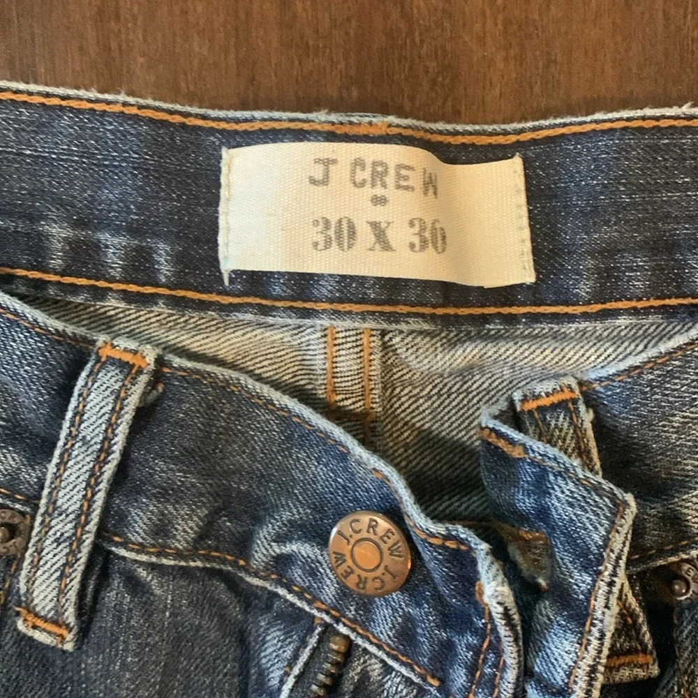 Jcrew men‘s medium bluestraight jeans 30*30